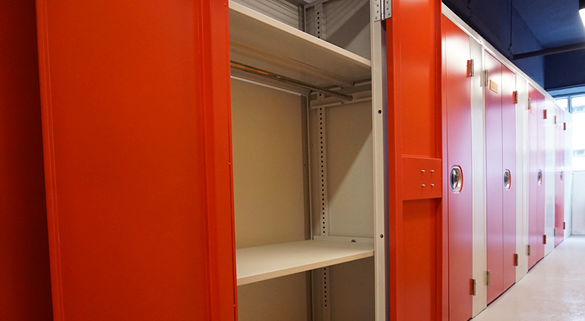 Storage units come in a wide range of sizes from 8 sq. feet to 72 sq feet