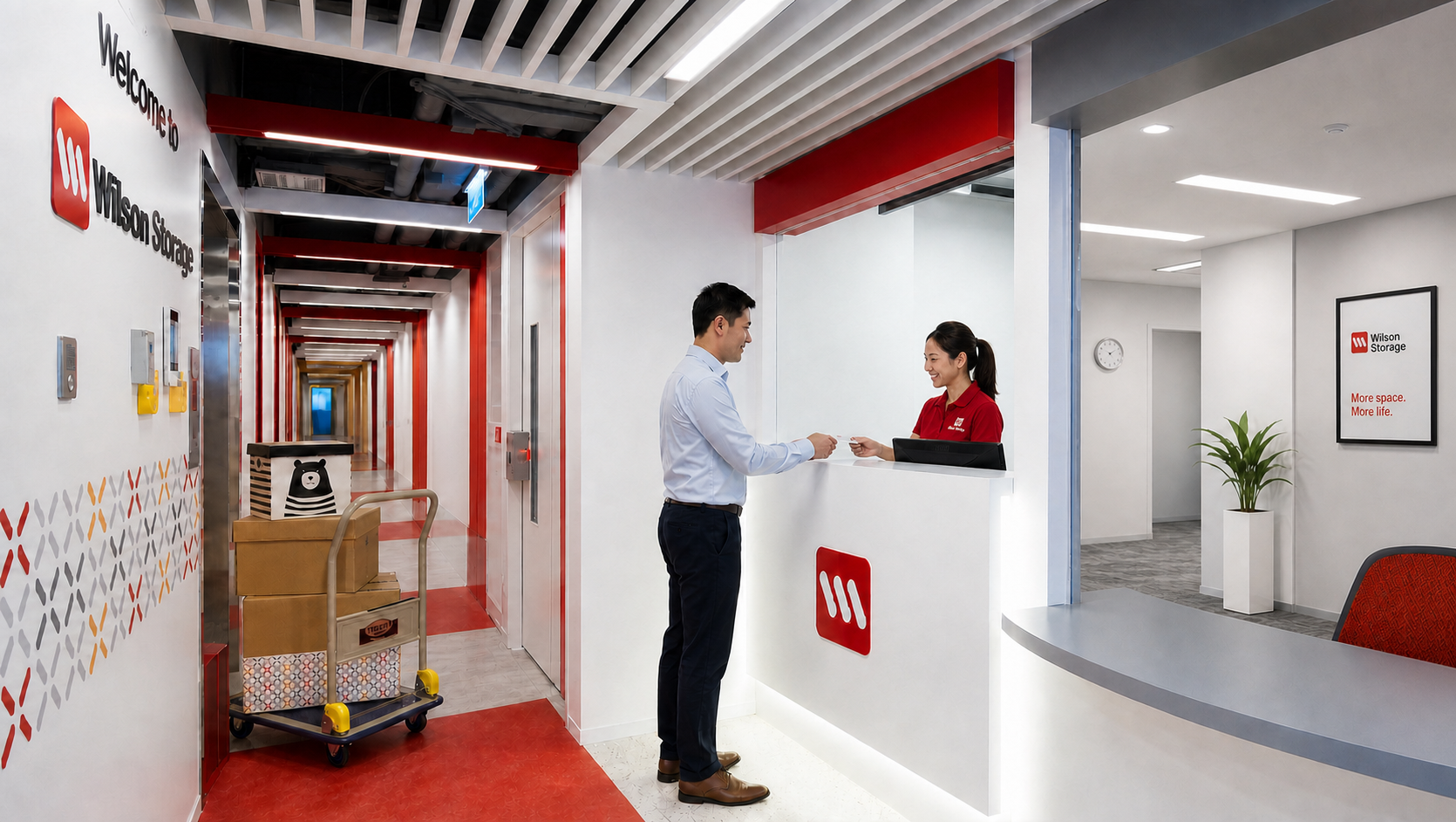 You can keep your bags, boxes, business documents, dry goods, furniture, clothing, or even luggage at Wilson Storage
