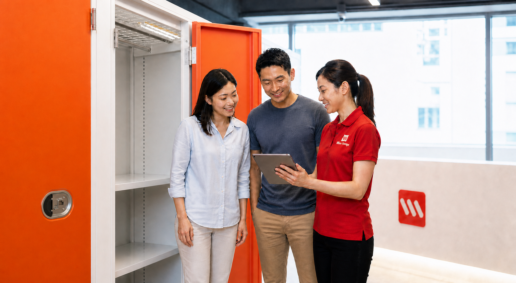 Storage units come in a wide range of sizes from 8 sq. feet to 72 sq feet