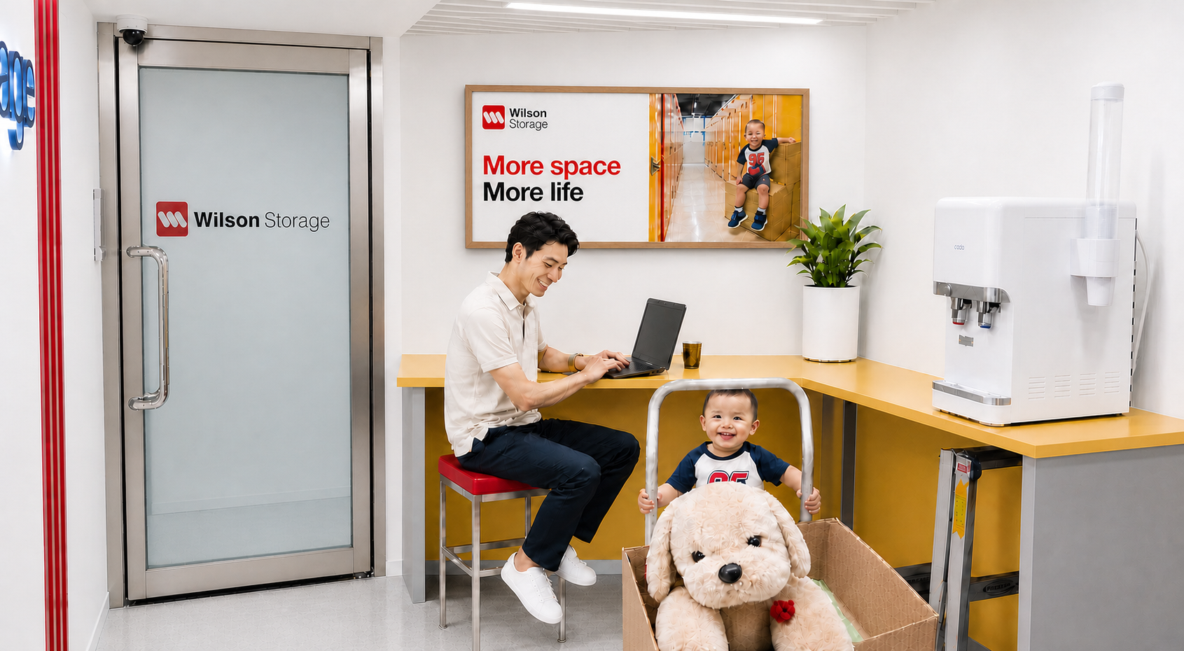 Our customers enjoy Wilson Storage's spacious environment